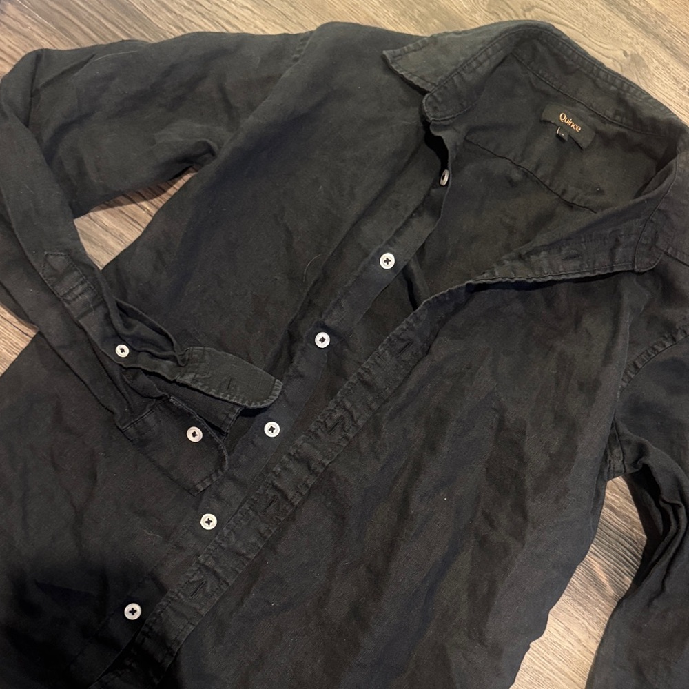 Quince linen Button-Up Shirt